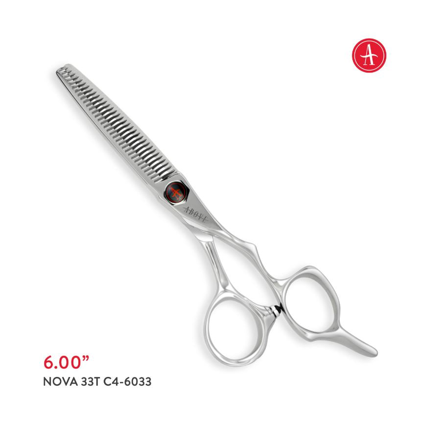 Above NOVA 33T No-Line Blending Shears - 6"