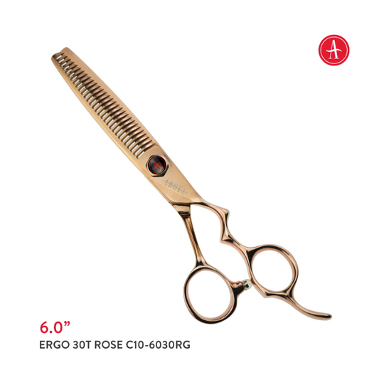 Above Ergo 30T Thinning Shears Rose Gold - 6"