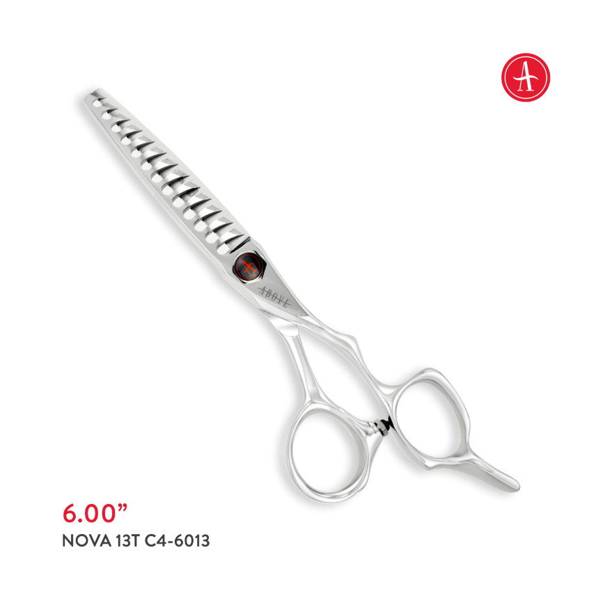 Above NOVA 13T Texturizing Shears - 6"